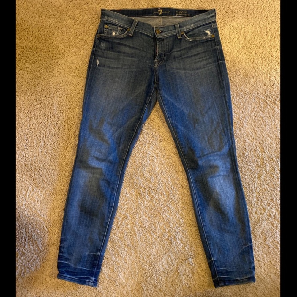 7 For All Mankind Cropped Gwenevere Skinny Jean